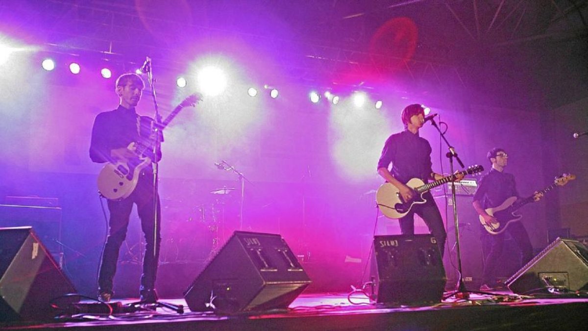 Una imagen del grupo italiano Radio Days durante una actuación en el Purple Weekend.-Javier Gutiérrez.