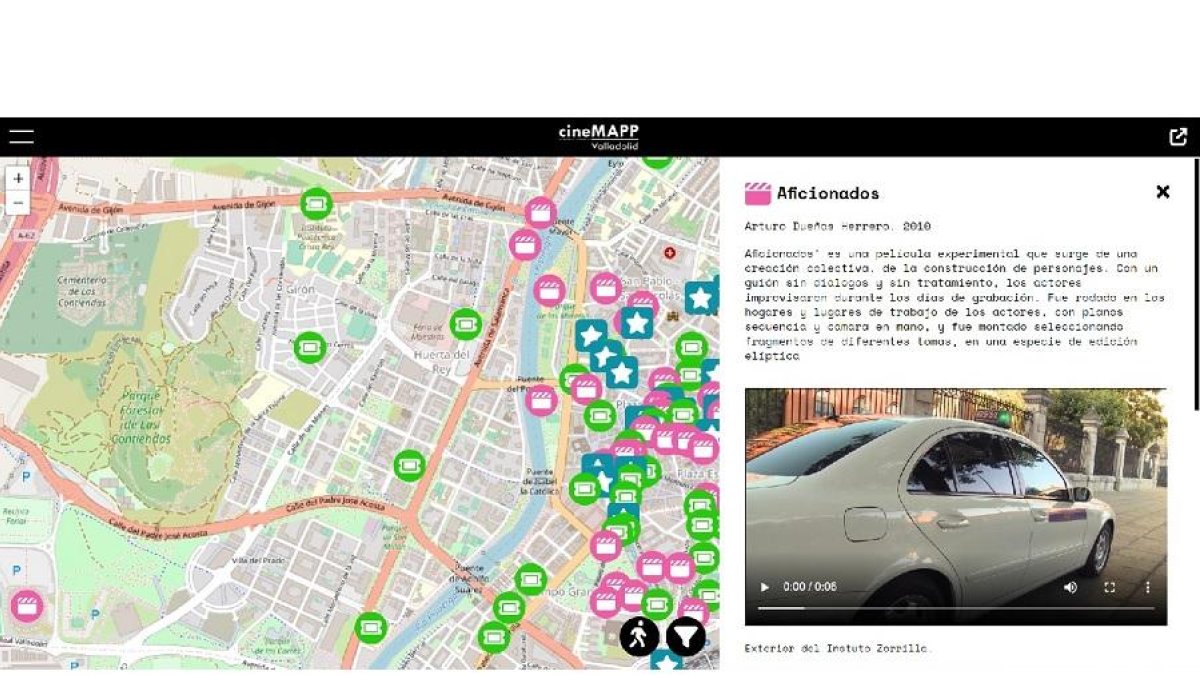 Una imagen de la webapp
