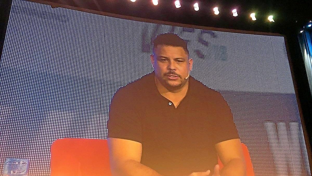 David Espinar, Ronaldo Nazário, Carlos Suárez y Julio Senn, en el World Football Summit.-WFS