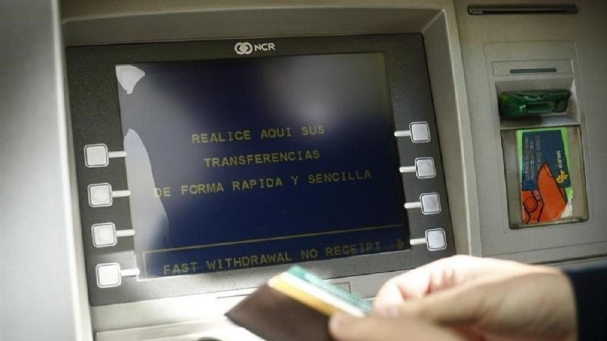 Imagen de archivo de un cajero automático