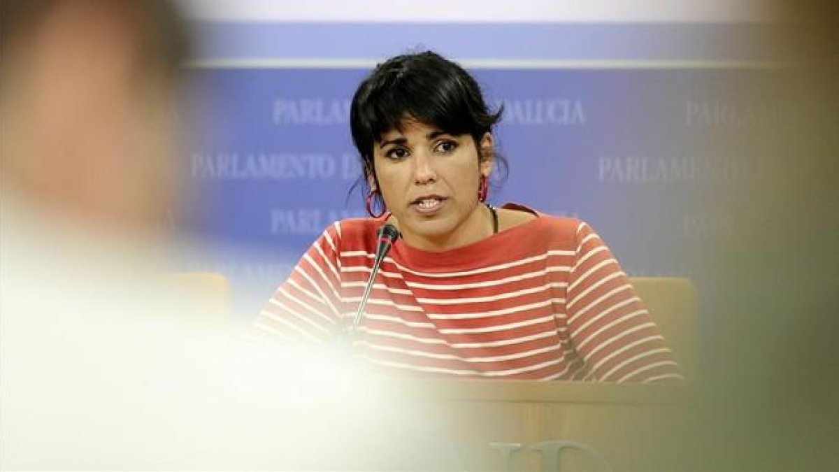 La líder de Podemos en Andalucía, Teresa Rodríguez.-EFE / RAÚL CARO