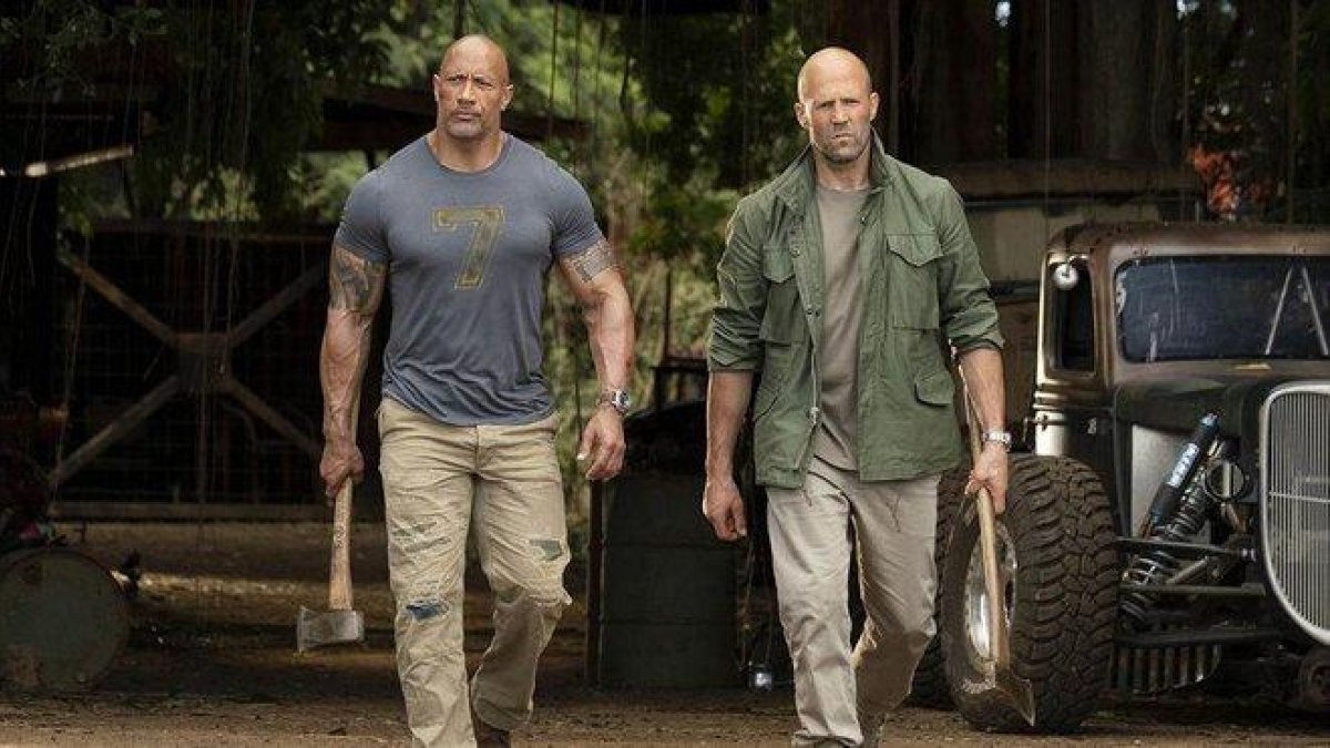 Dwayane Johnson y Jason Statham, en una imagen de 'Fast & Furious: Hobbs & Shaw'.-