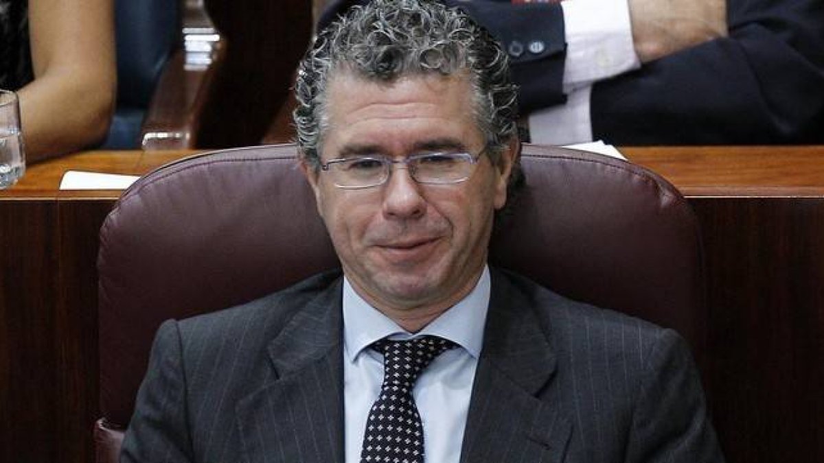 El ya exdiputado y exsenador Francisco Granados, en el pleno de la Asamblea de Madrid.-Foto: ARCHIVO