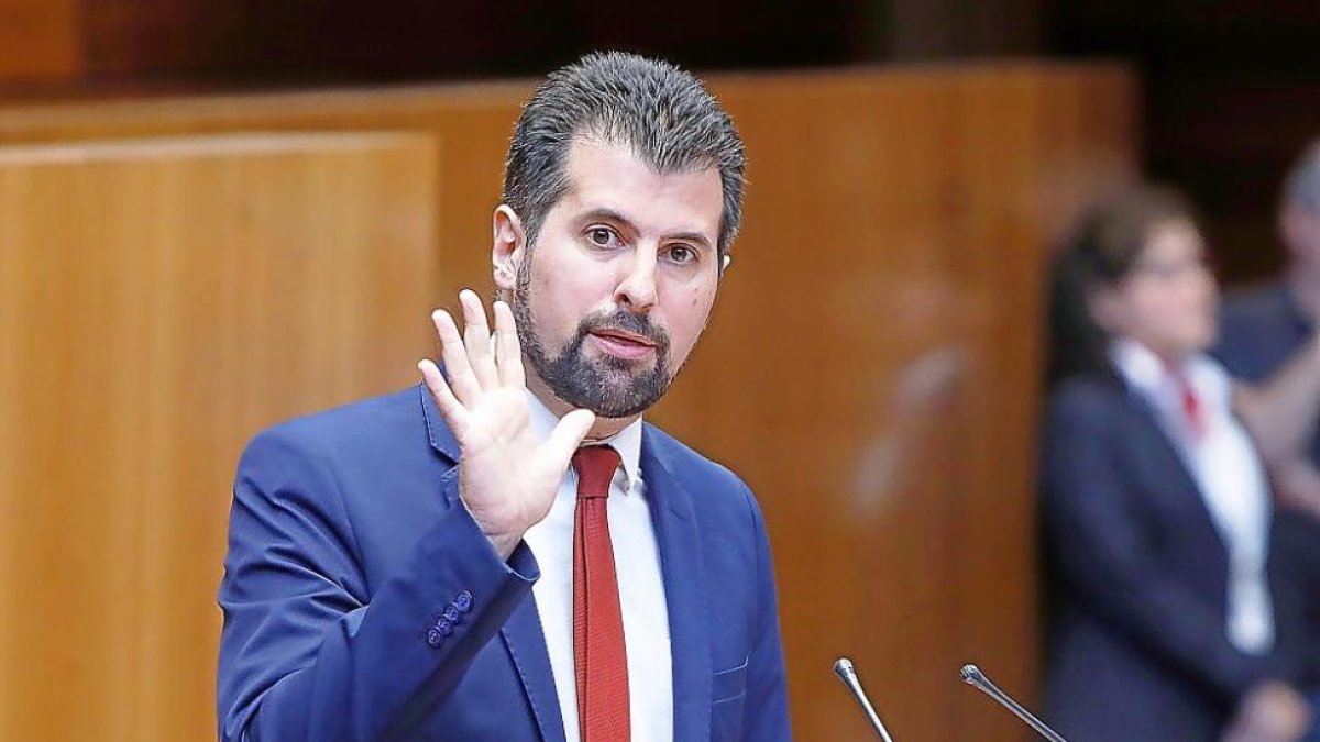 Luis Tudanca, durante el Debate sobre el Estado de la Comunidad-J.M. LOSTAU