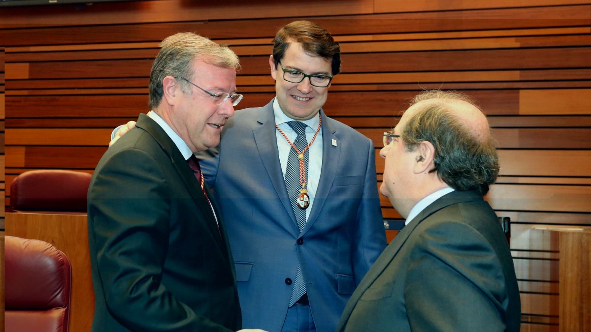 Antonio Silván, Alfonso Ferndández Mañueco y Juan VicenteHerrera.-ICAL