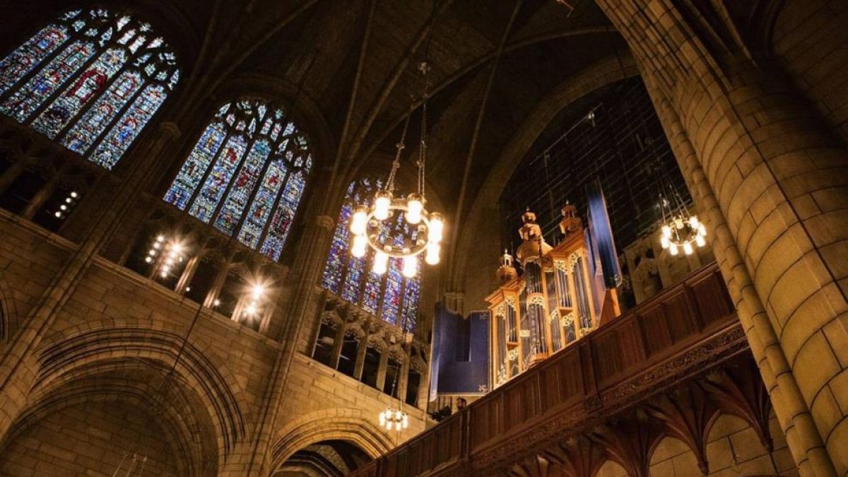 Bóvedas de la iglesia de San Juan Divino, en Nueva York, obra del arquitecto Rafael Guastavino, que aparece en el documental premiado de 'Imprescindibles'.-