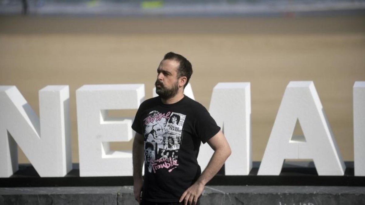 Nacho Vigalondo, en San Sebastián, donde presentó 'Colossal'.-VINCENT WEST