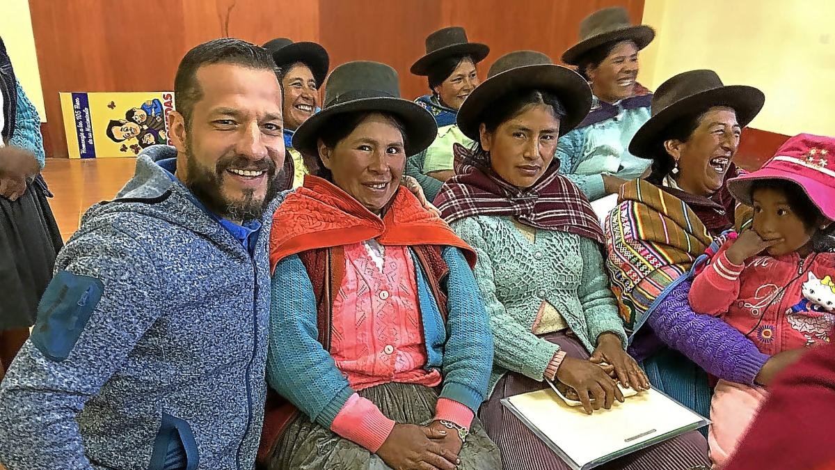 El berciano José Luis Rodríguez en su viaje a la región de Apurimac, Perú.-ICAL.