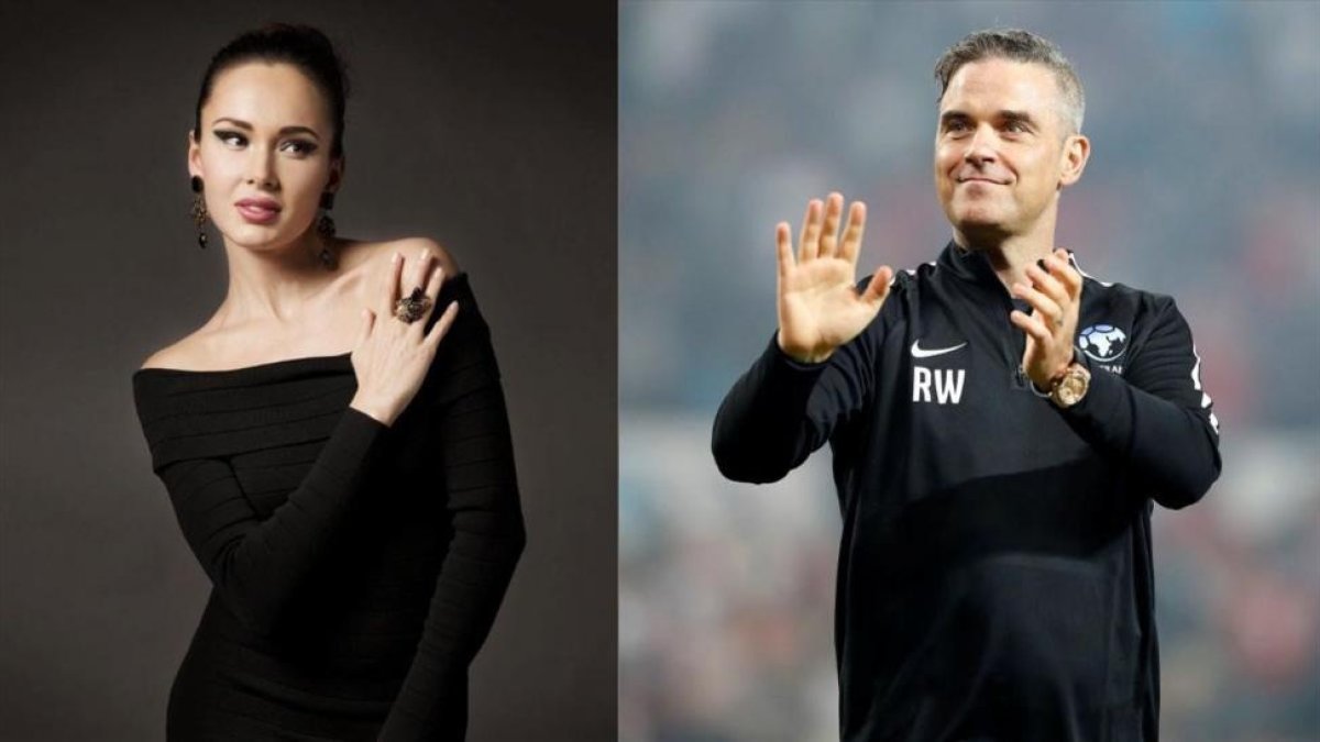 Aida Garifullina y Robbie Williams. /-PERIODICO
