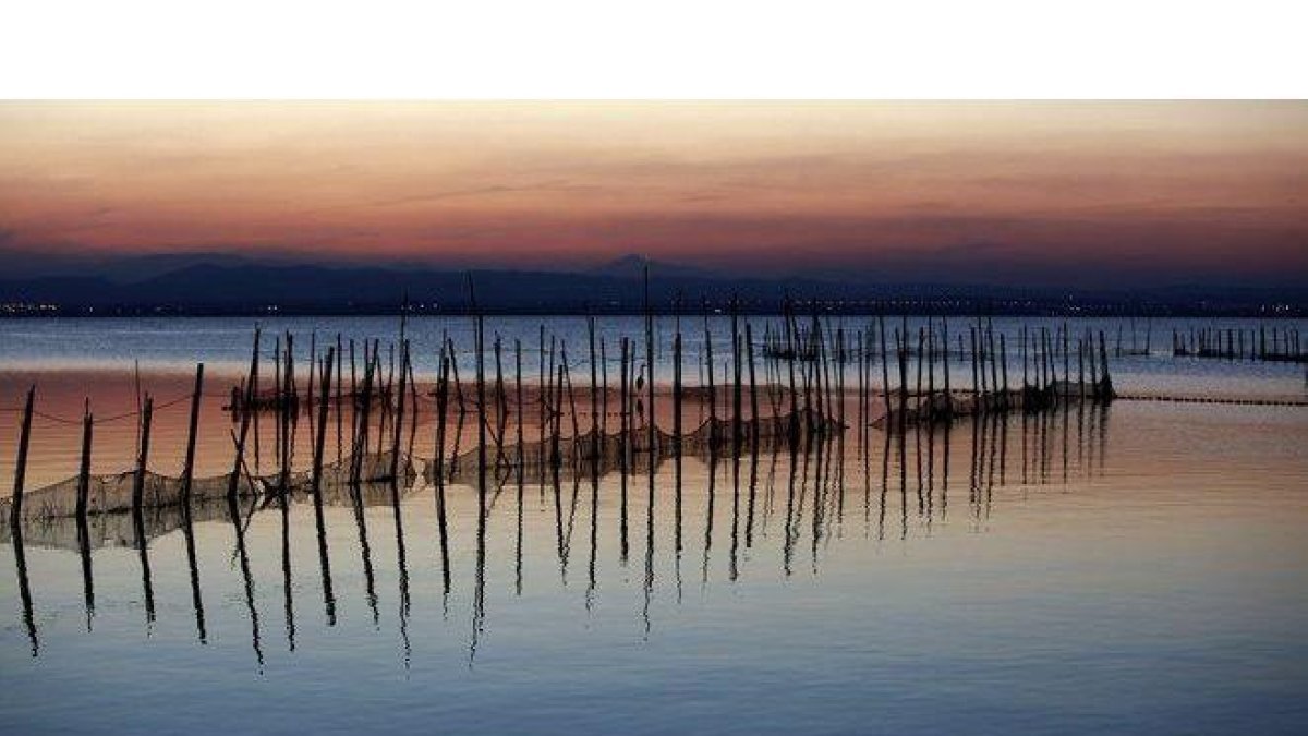 El lago de la Albufera , en Valencia.-MIGUEL LORENZO