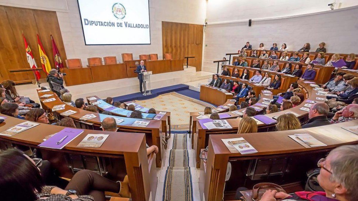Carnero presenta el balance del V Plan de Igualdad de Oportunidades ante el pleno del Consejo Provincial de la Mujer.-E. M.