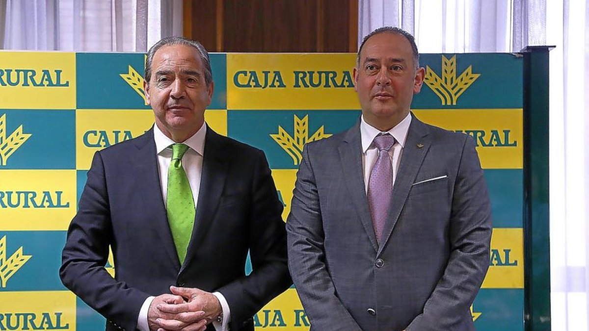 Cipriano García y Nicanor Santos, ayer, en la presentación de resultados de la Rural de Zamora.-ICAL