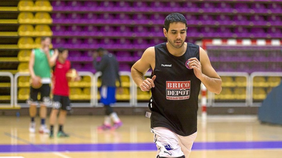 Davichu Ortega, ayer en Pisuerga.-Pablo Requejo
