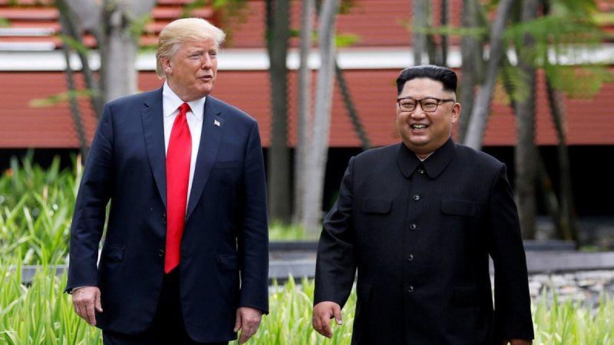 Trump y Kim.-X90178