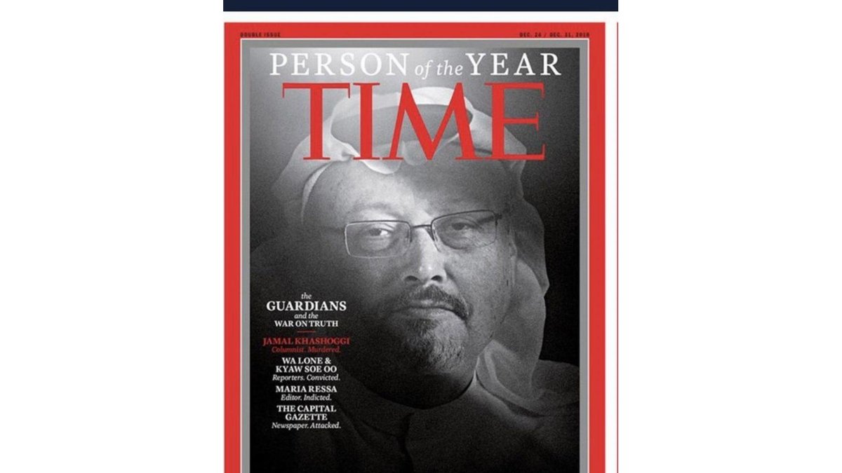 Portada de la revista Time, con Khashoggi como personalidad del año.-REVISTA TIME