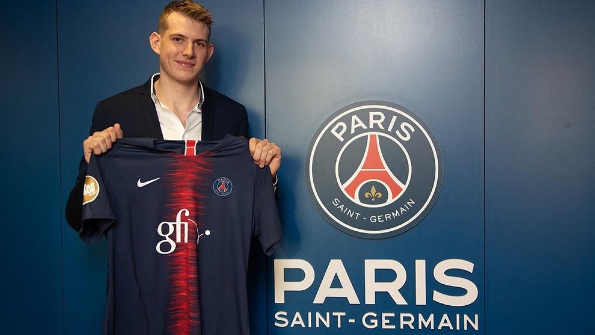 Robin Duarte, con el PSG.-E. M.