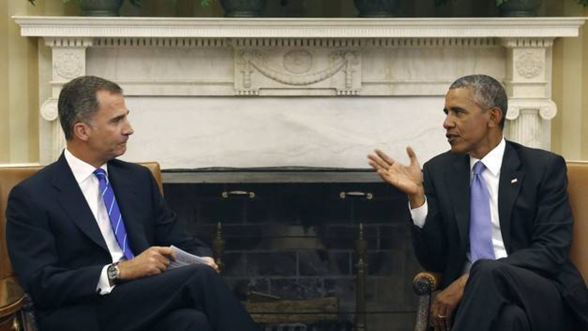 El Rey con Obama.-EFE
