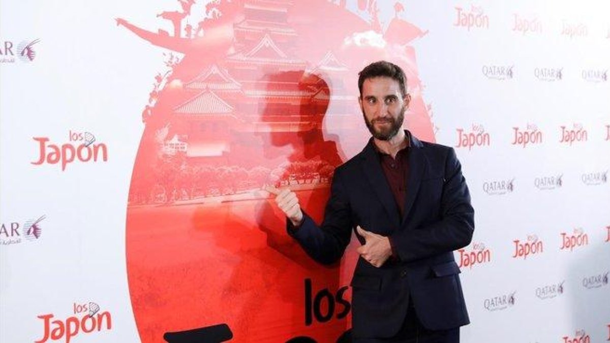 El actor Dani Rovira a su llegada a la fiesta presentación de la película Los Japón que se ha celebrado en una conocida sala de fiestas de Madrid.-/ EFE / ZIPI
