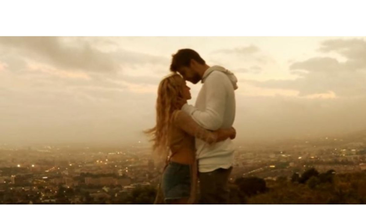 Shakira y Gerard Piqué, juntos en el nuevo videoclip de la cantante colombiana.-