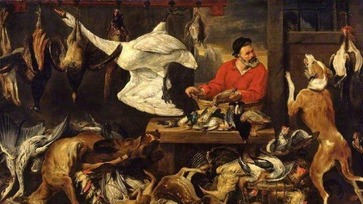 La pintura ’El mercado de las aves’-THE FITZWILLIAM MUSEUM;