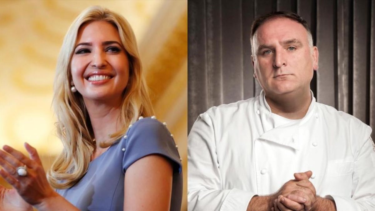 Ivanka Trump y José Andrés.-EL PERIÓDICO