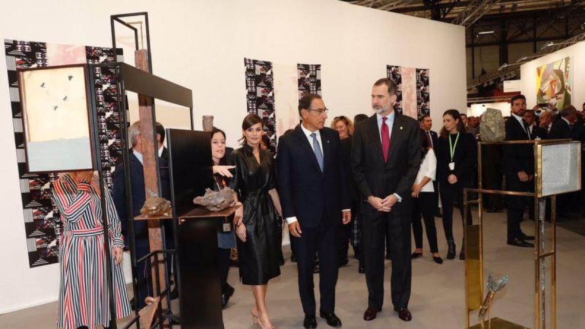 Los Reyes en la inauguración de la 38ª edición de la Feria Internacional de Arte Contemporáneo-ARCOmadrid.-TWITTER