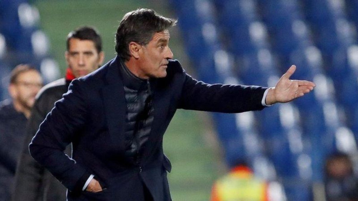 Michel González, ya exentrenador del Málaga.-EFE / JUANJO MARTIN