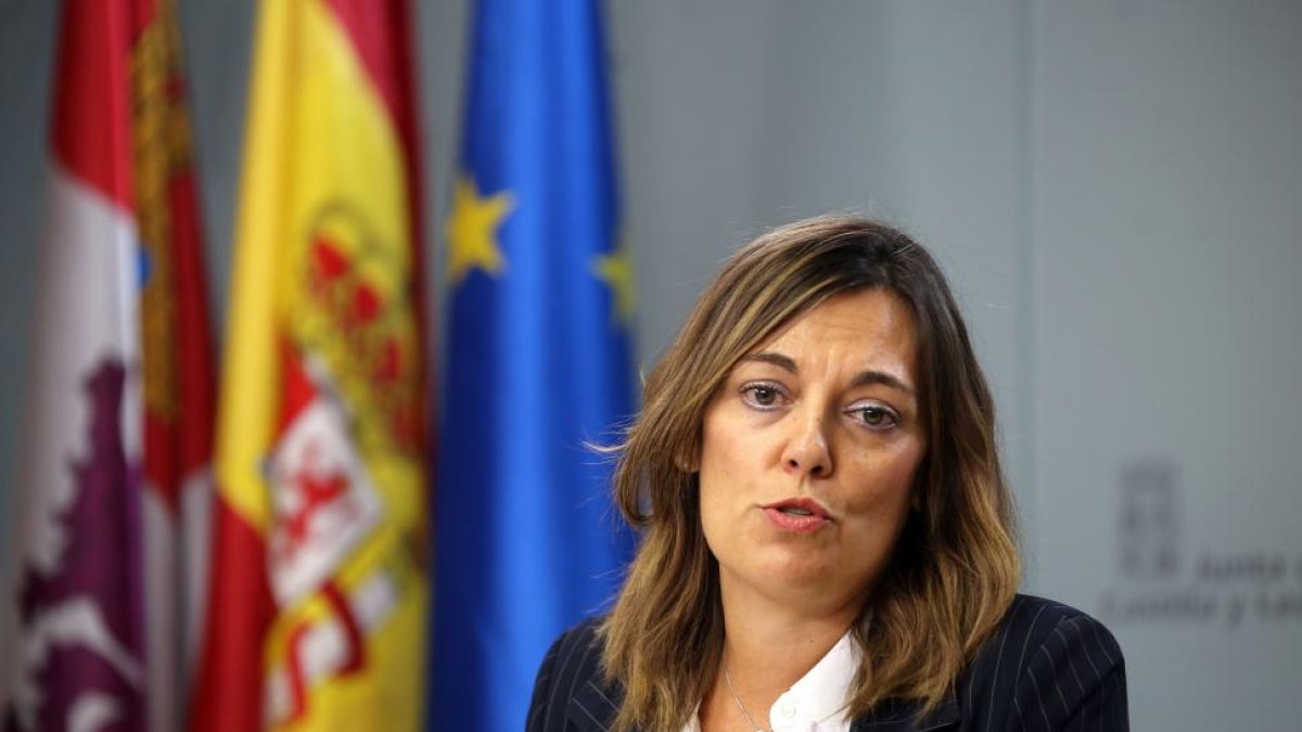 La consejera de Agricultura y Ganadería y portavoz de la Junta de Castilla y León, Milagros Marcos, comparece en rueda de prensa posterior al Consejo de Gobierno-ICAL