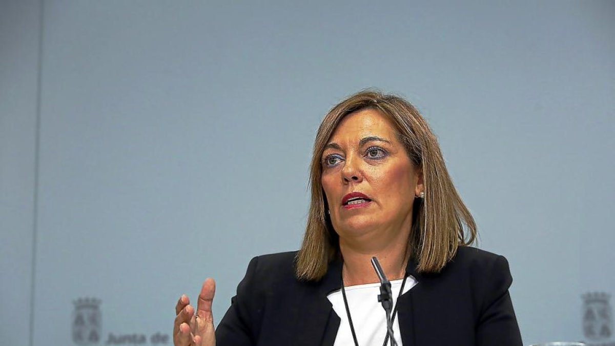 Milagros Marcos, consejera de Agricultura y portavoz de la Junta comparece tras el Consejo de Gobierno-ICAL