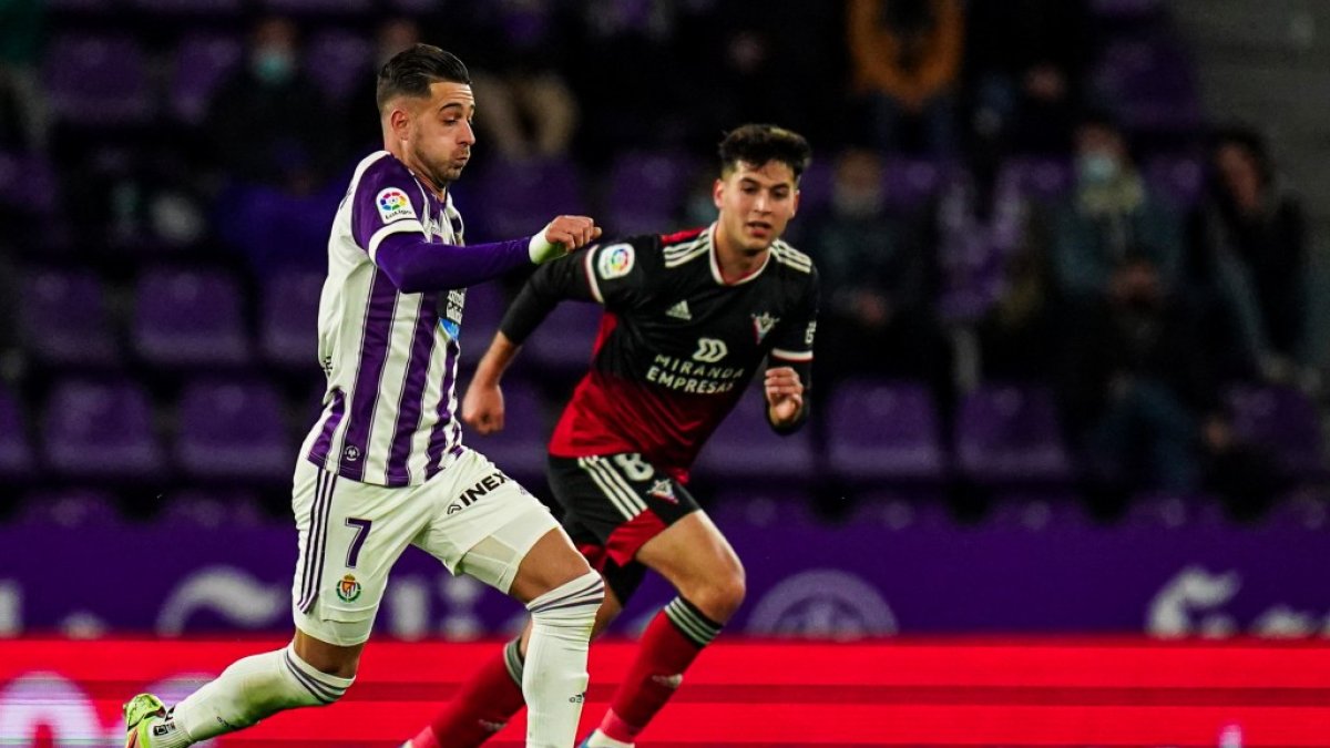 Sergio León en el choque ante el Mirandés. / IÑAKI SOLA / RV