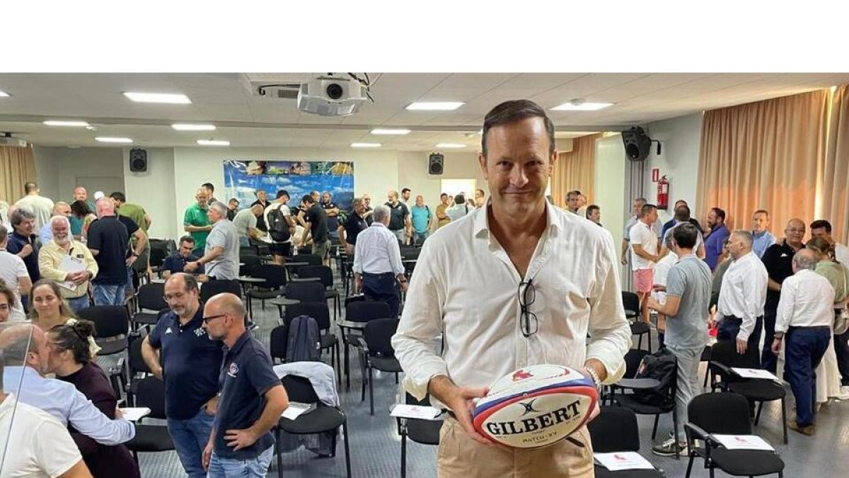 Juan Carlos Martín 'Hansen' tras la Asamblea. / FER