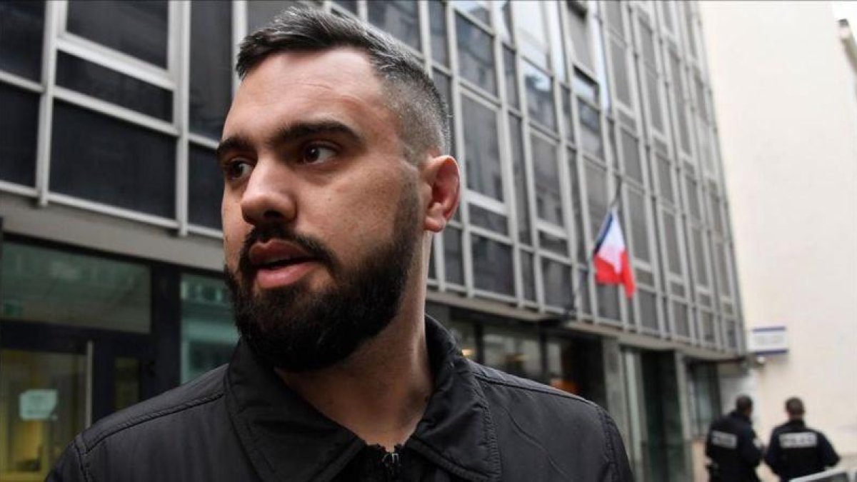 Éric Drouet saliendo de la comisaría de París.-BERTRAND GUAY (AFP)
