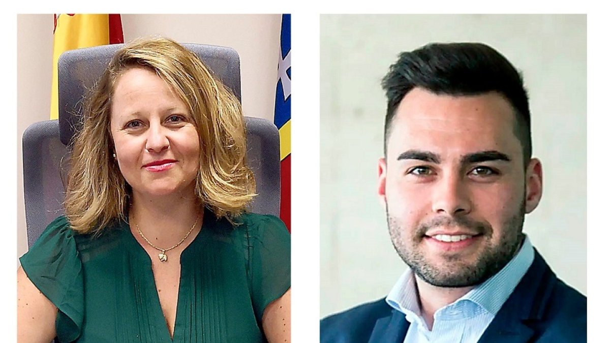 La actual alcaldesa, la socialista Alejandra Fernández, y el 'popular' Roberto Migallón.