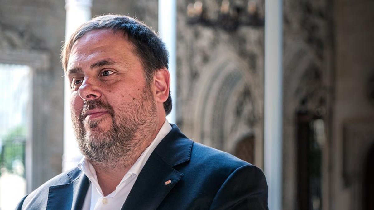 El vicepresident de la Generalitat,entrevistado por EL PERIÓDICO horas antes del 1-O-RICARD FADRIQUE