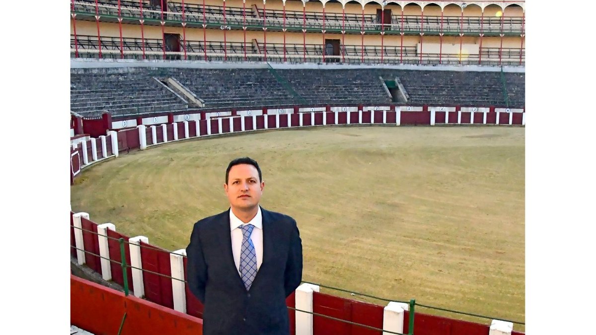 Alberto García en el coso taurino de Valladolid, en el paseo Zorrilla. - E.M.