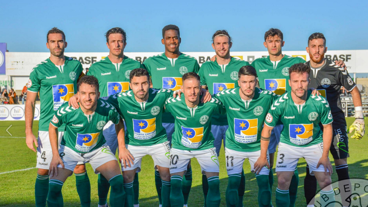 Once inicial del Marchamalo en un partido de liga / E.M.