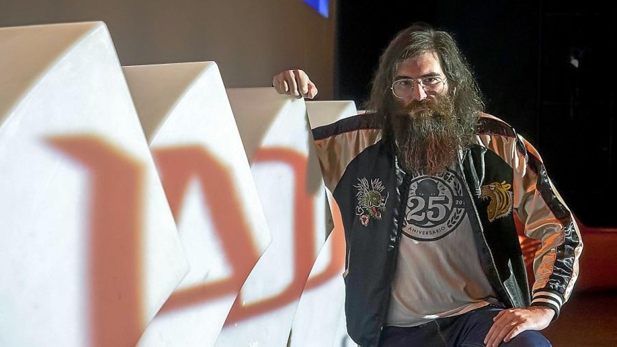 Javier Vielba, ayer, en la presentación del Valladolindie.-PABLO REQUEJO - PHOTOGENIC