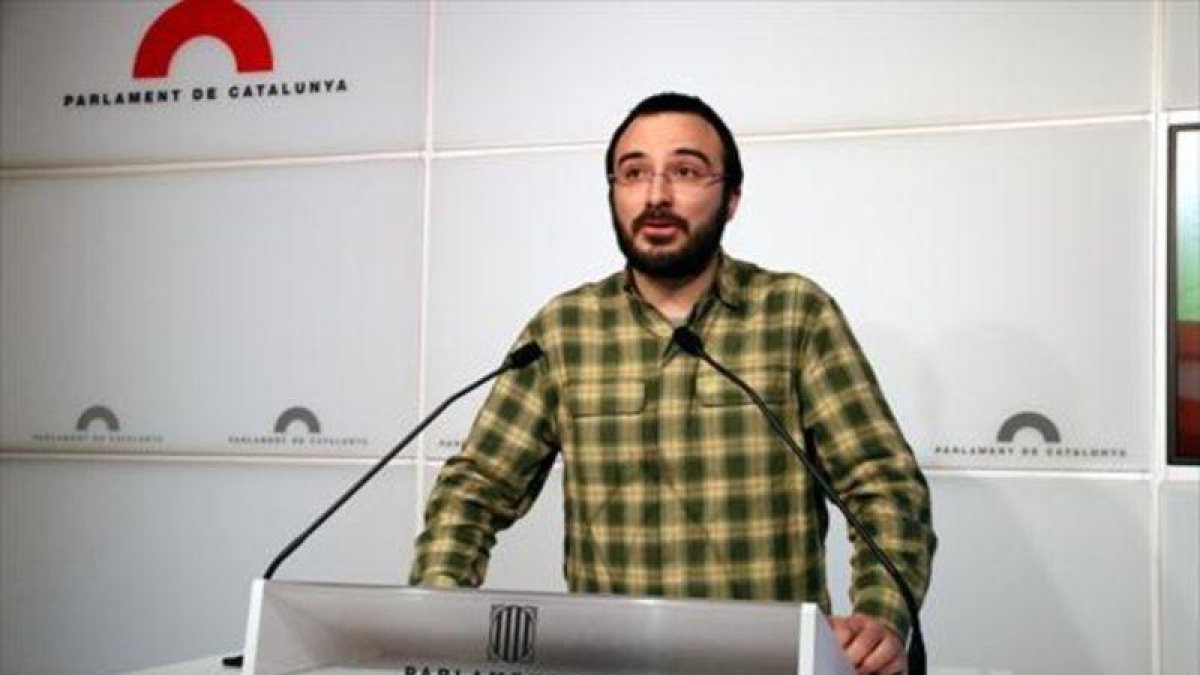 Albert Botran, en el Parlament.-MARIA BELMEZ
