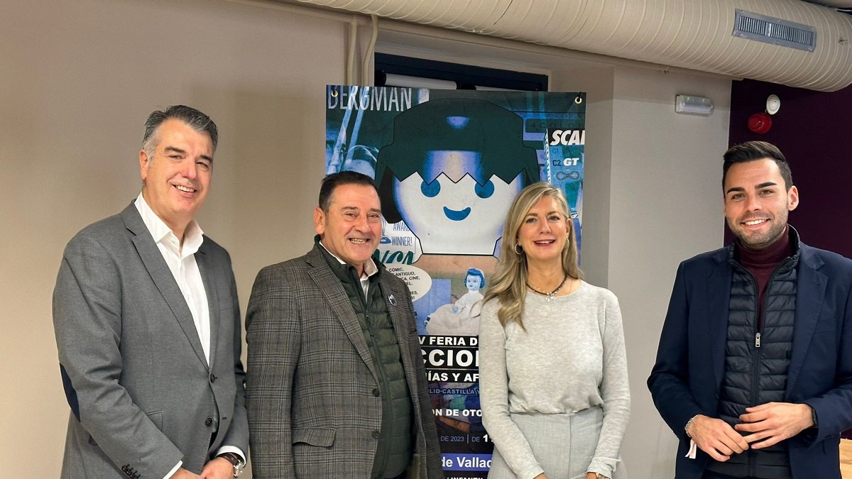 La concejala de Cultura, Irene Carvajal, y el presidente de ASOFED, Carlos Ramírez en la presentación de la XV Feria del Coleccionismo de Valladolid - AYTO VALLADOLID
