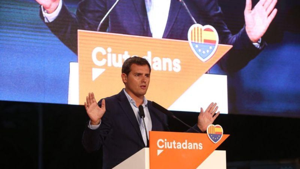 El presidente de Ciudadanos, Albert Rivera.-ELISENDA PONS