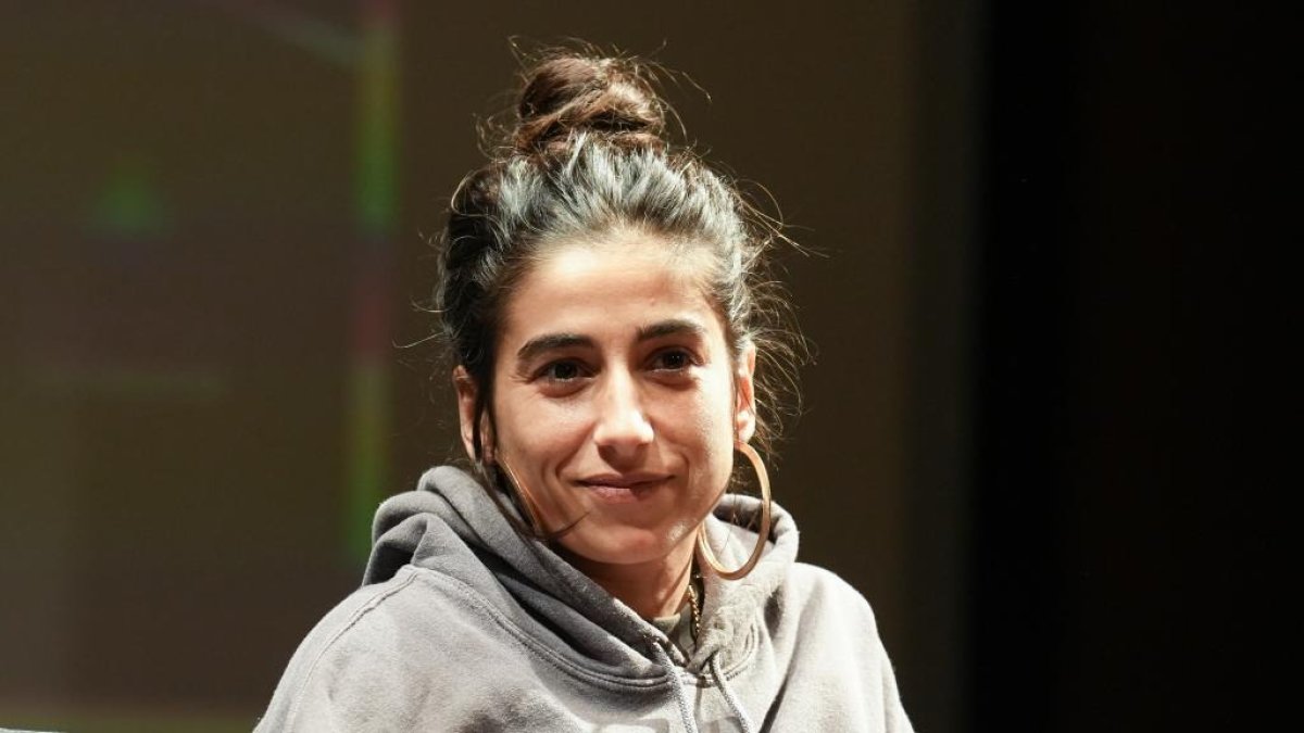 Carolina Yuste en el Auditorio Fundos para el encuentro de nominados. -J.M. LOSTAU