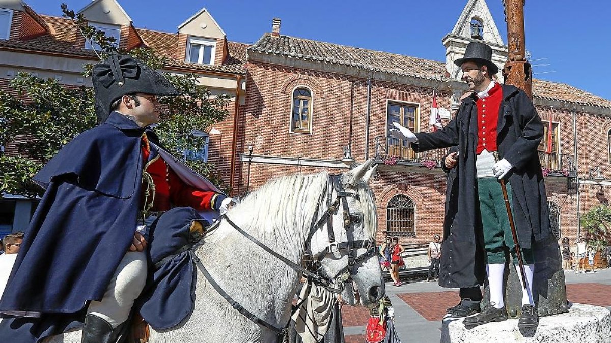 Don José recibe al duque de Wellingtonm en una imagen de archivo.