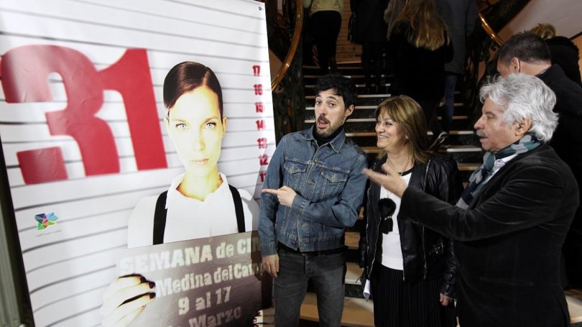 Andrés Gertrúdix, Actor del Siglo XXI de la Semana de Cine de Medina del Campo, ayer, durante la presentación del certamen en Madrid.-ICAL