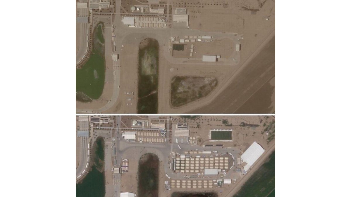 Human Rights Watch (HRW) reveló el crecimiento de las instalaciones del centro de detención de menores inmigrantes de Tornillo (Texas, EE.UU.).-HUMAN RIGHTS WATCH