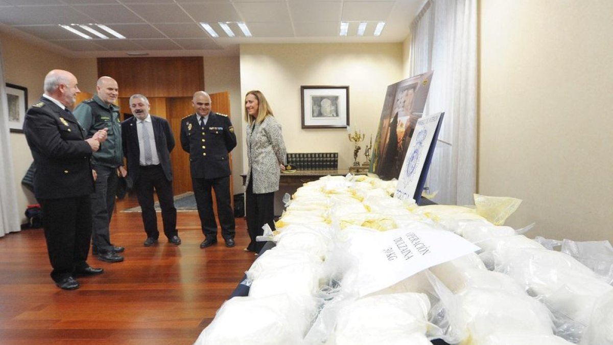 Imagen de la droga incautada por la Policía en Burgos.-ISRAEL L. MURILLO