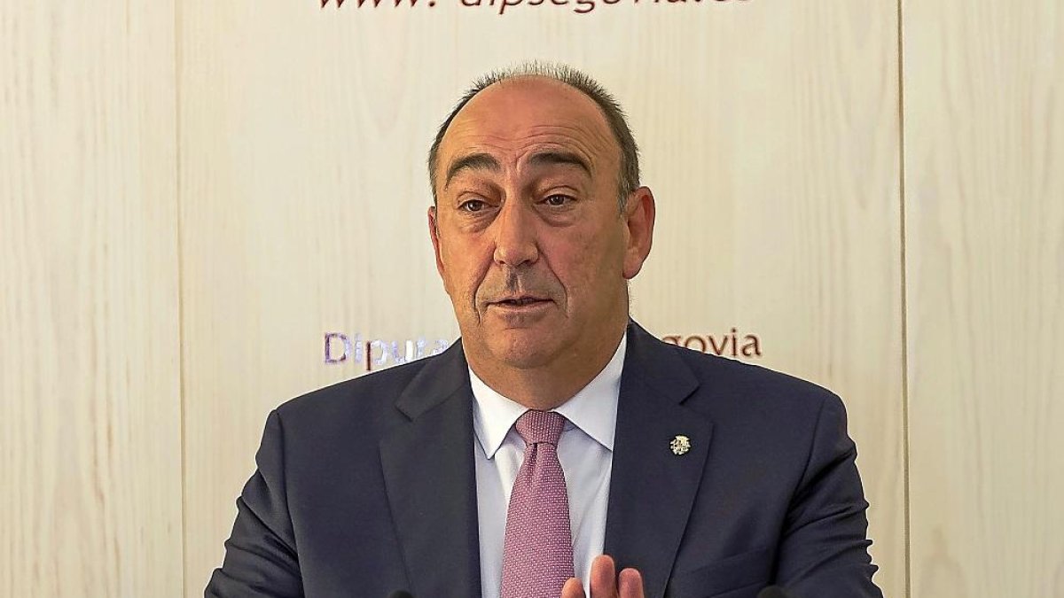 El presidente de la Diputación de Segovia, Miguel Ángel de Vicente.-E.M