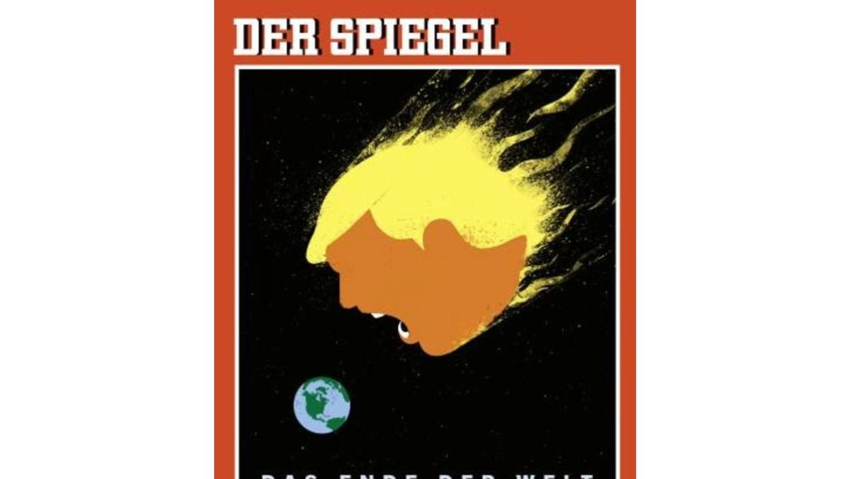 Portada de 'Der Spiegel' sobre Trump y el cambio climático.-