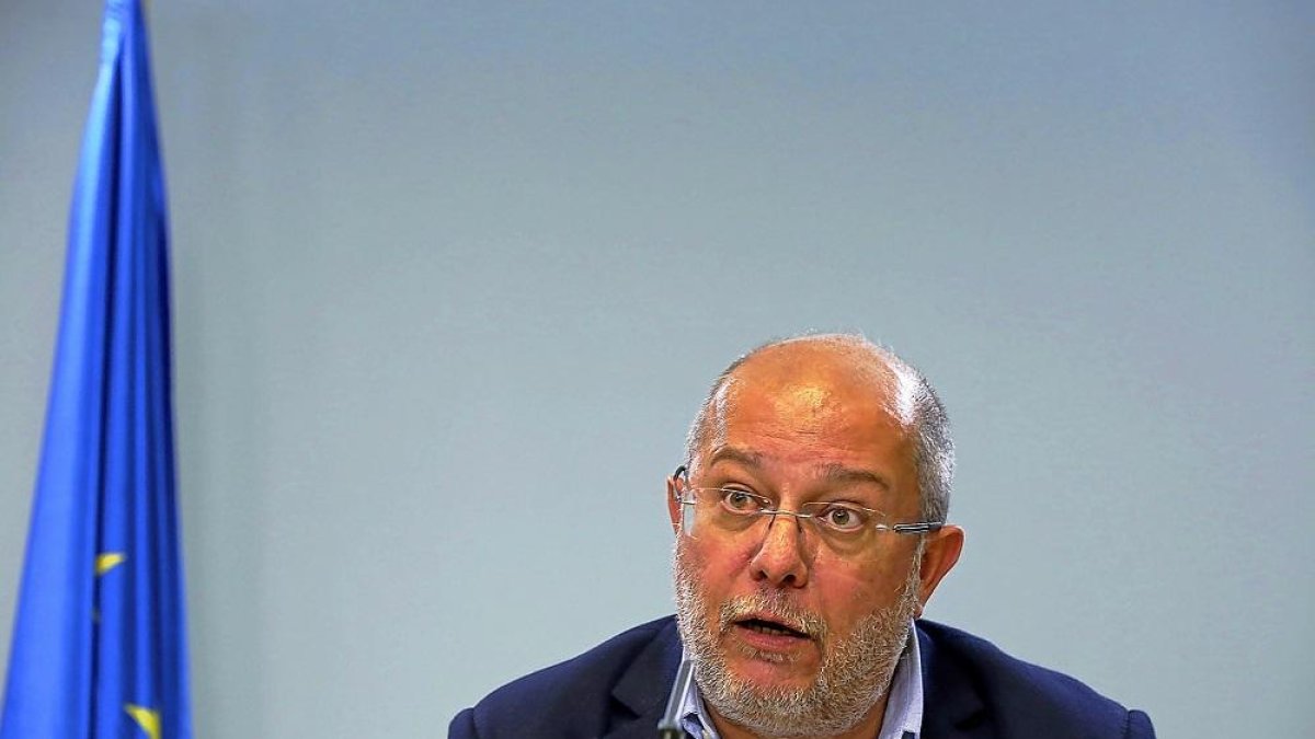 Francisco Igea durante la rueda de prensa posterior al Consejo de Gobierno.-ICAL