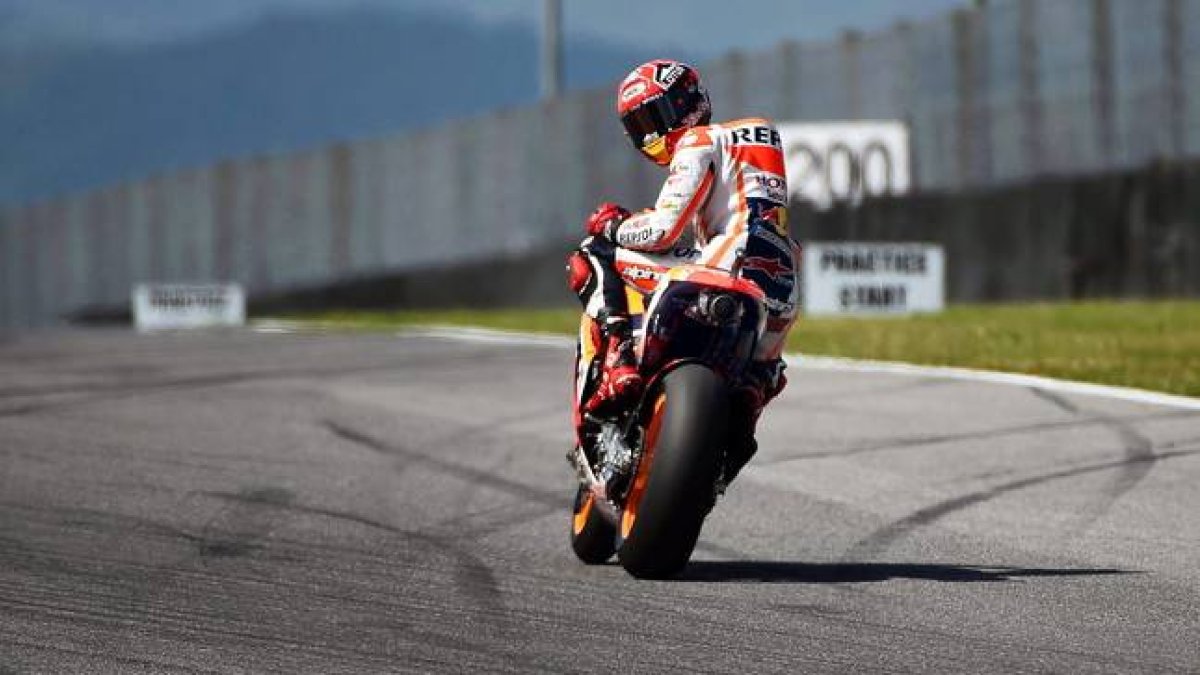 Marc Márquez en el Gran Premio de Italia.-Foto:   CLAUDIO ONORATI / EFE