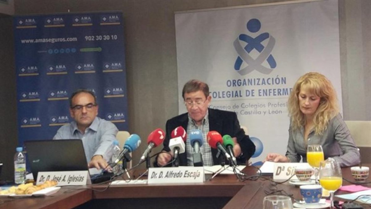 José Antonio Iglesias, Alfredo Escaja, y  Silvia Sáez.-EUROPA PRESS